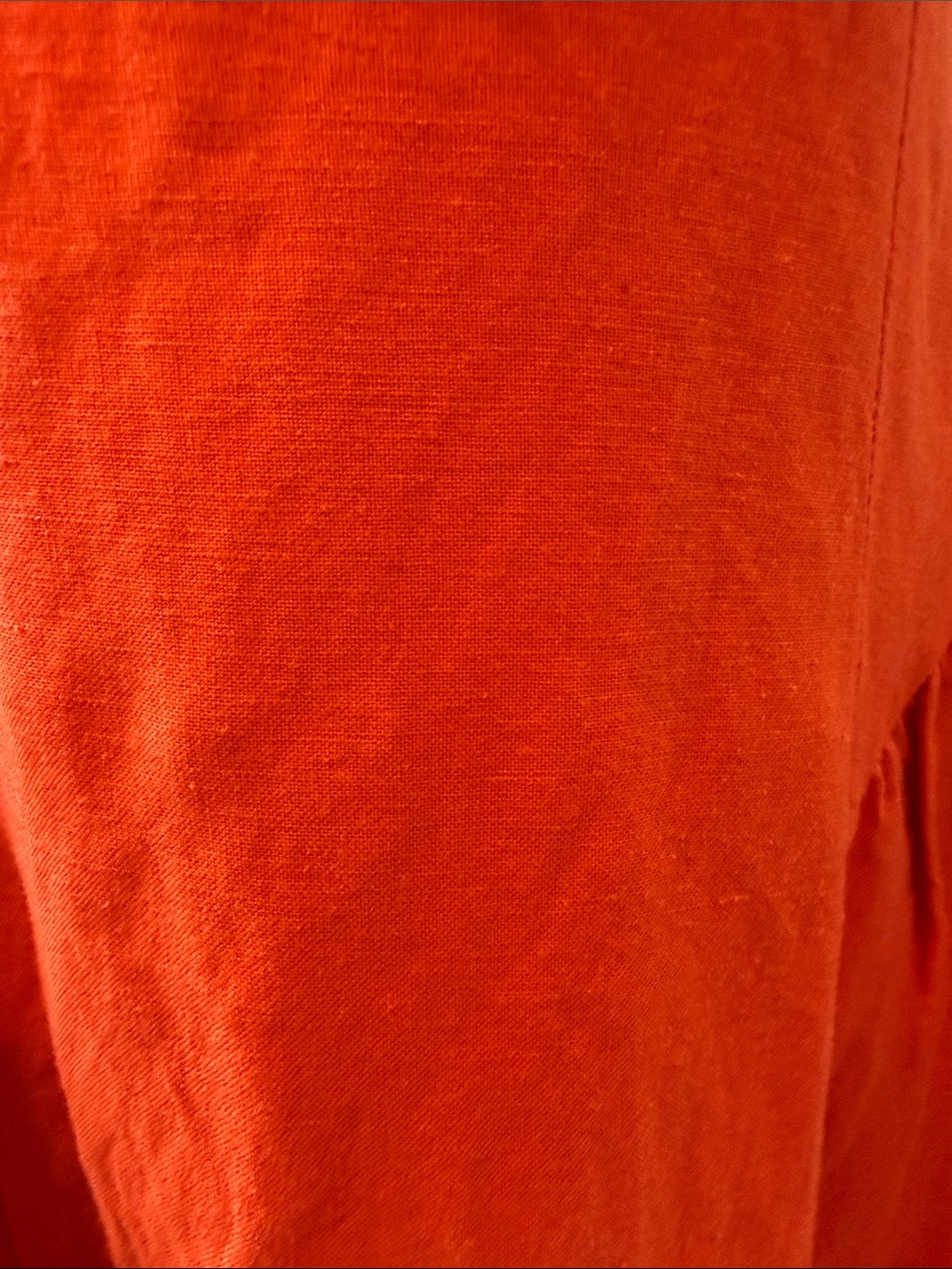 Astr Orange A-Line Midi Dress - Picture 5 of 6